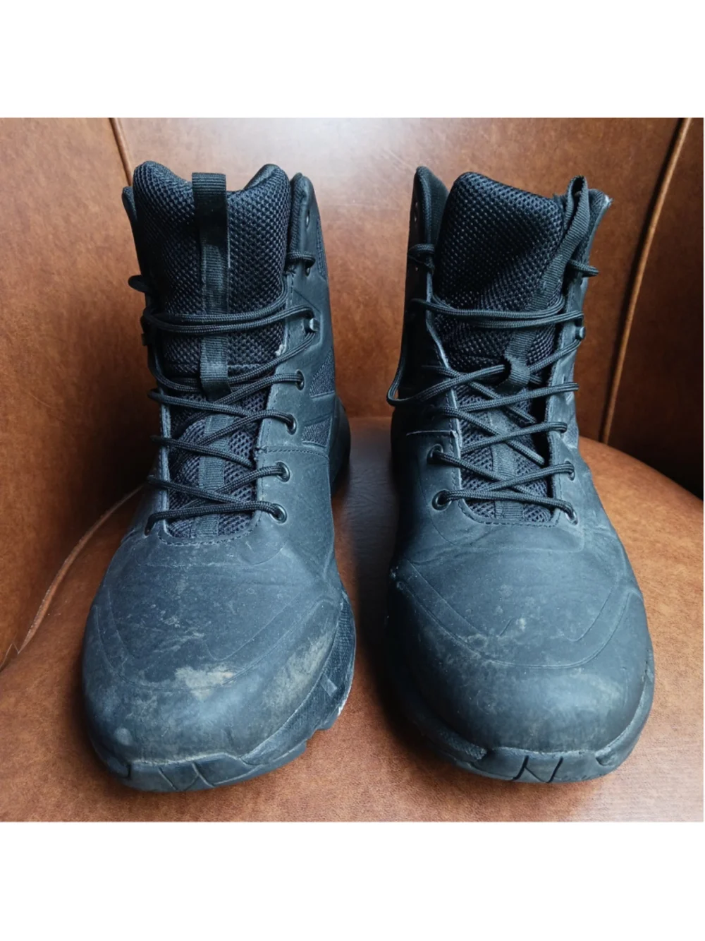 Interceptor Wyatt Men's US 13 MNIN20AG001 Black Lace Up Tactical Work Boots Shoe